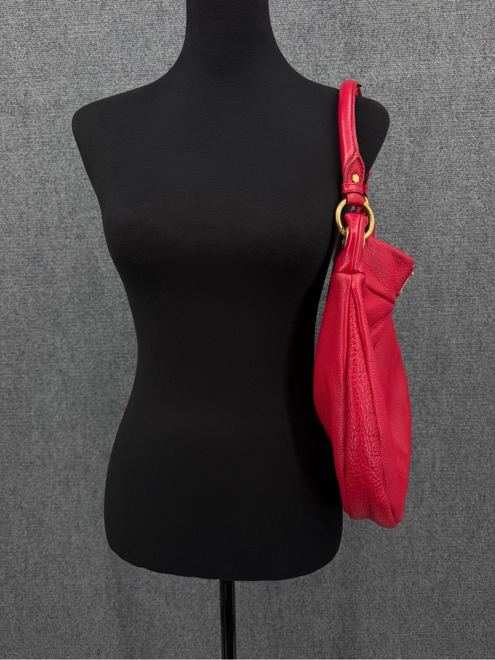 MARC JACOBS Classic Q Hiller Bag Bright Red - Picture 2 of 15